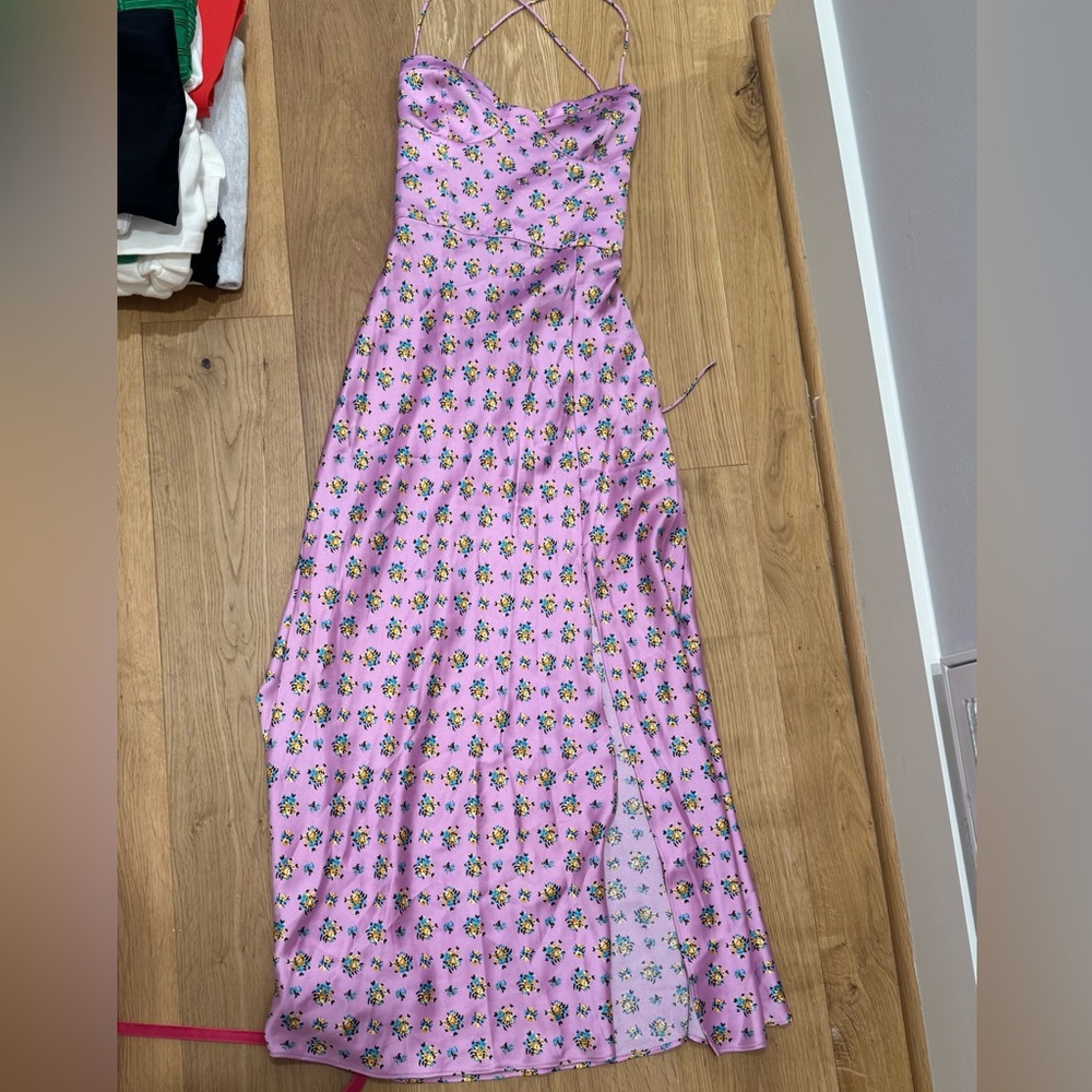 Zara Pink and Purple Maxi Sundress for Weddings